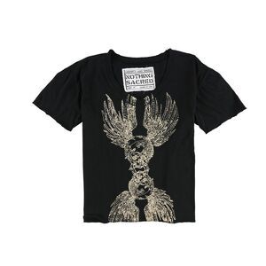 Nothing Sacred Mens Raw Edge Two Tone Graphic T-Shirt, NWT